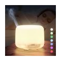 Diffuser, 500ml Ultraschall Leise Luftbefeuchter, BPA-Free Aromatherapie Diffusor Ätherische Öle Luftbefeuchter LED für zuhause,