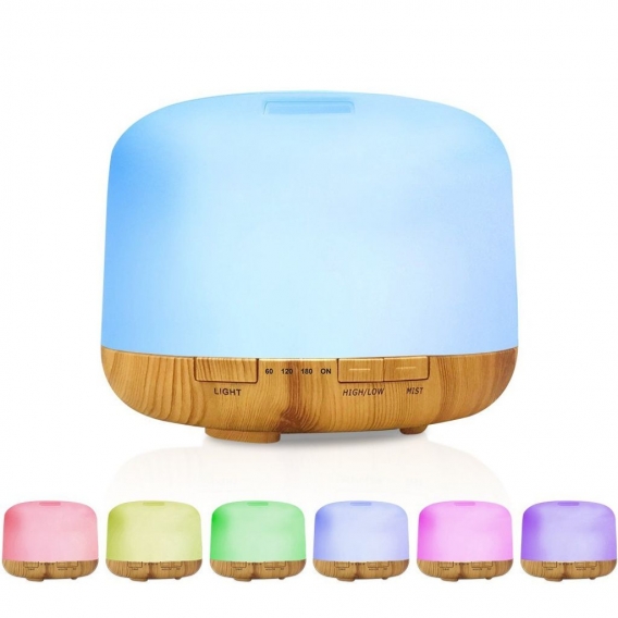 500 ml Ultraschall Luftbefeuchter Ätherisches Öl Diffusor Lampe Aromatherapie Aroma Diffuser Nebelhersteller