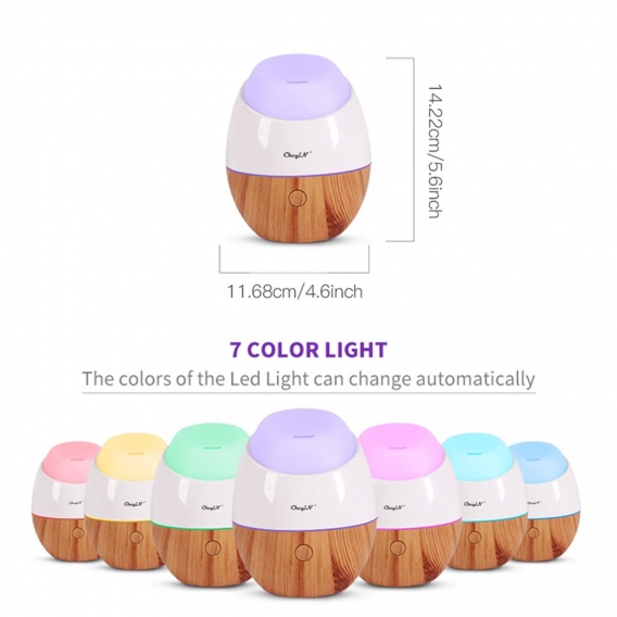 CkeyIN Mini Luftbefeuchter Öldiffusor mit 7 Farben Nacht Lichter Aroma Diffuser tragbar Wasserlose automatische Abschaltung für 