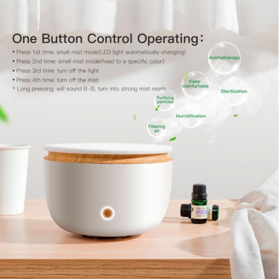 Smart Wifi Wireless Oil Diffuser Luftbefeuchter App Sprachsteuerung Aromatherapie Diffuser mit Amazon Alexa Google Home