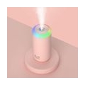 Mini-Luftbefeuchter 2 Nebelmodi Luftbefeuchter mit LED-Nachtlampe Nebelbefeuchter für Autoreisen Farbe Rosa
