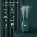 Aroma-Diffusor-Luftbefeuchter mit zwei Spruehduesen 3 Stufen Einstellbare Nebelmodi mit B-Atterie-Zellvolumenanzeige 500 ml Wass