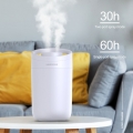 3L Nebel Luftbefeuchter Diffusor Dual Mists Leiser Luftbefeuchter Top Fuellung Cool Mist aetherisches oel Diffusor Auto Shut-Off