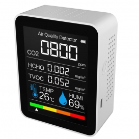 More about Kohlendioxid-Detektor Temperatur / Luftfeuchtigkeit Luftqualitaetsmonitor Digitales CO2-Messgeraet Formaldehyd-Detektor Luftanal