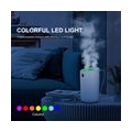 3L Nebel Luftbefeuchter Diffusor mit Feuchtigkeitsanzeige Doppelduese Cool Mist Luftbefeuchter Leiser bunter Nachtlicht Luftbefe