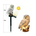 Owl Solar Light mit Sonnenkollektor IP65 Wasserbestaendigkeit fuer Garden Patio Yard Courtyard Path Brown