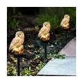 Owl Solar Light mit Sonnenkollektor IP65 Wasserbestaendigkeit fuer Garden Patio Yard Courtyard Path Brown