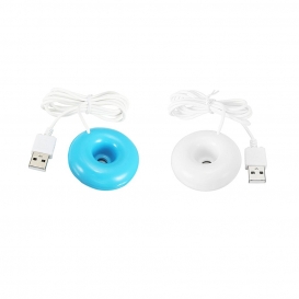 More about 2 Stk. Portable Mini Luftbefeuchter Donut Form USB Verkabelt Luftreiniger Float -Blau + Weiß