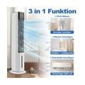 UISEBRT 3 in 1 Mobile Klimaanlage Klimagerät Turmventilator Luftkühler Ventilator 3 Geschwindigkeitsstufen 12H Timer Fernbedienu