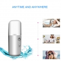 AcserGery Mini Nano Mister Aroma Diffusor USB wiederaufladbarer Luftbefeuchter Tragbarer Cool Mist Fogger Hand-Gesichtssprüher/M