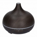 Aroma-Diffuser Luftbefeuchter 300ml / 400ml mit LED-Licht im edlen Holzdesign (dark wood 3)