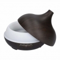 Aroma-Diffuser Luftbefeuchter 300ml / 400ml mit LED-Licht im edlen Holzdesign (dark wood 3)