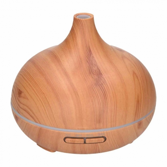 Aroma-Diffuser Luftbefeuchter 300ml / 400ml mit LED-Licht im edlen Holzdesign (light wood 3)