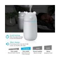 USB Luftbefeuchter Ultraschall Mini Humidifier Diffuser, 280ml Flüsterleise Mini Luftbefeuchter Diffusor, Auto-off mit LED-Licht