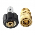 Hochdruckreiniger-Adapter, M22 auf 3/8\"-Düsen für Hochdruckreiniger-Pistole, Pumpe und Schlauchanschluss Farbe 15 mm Innendurch