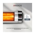AREBOS Infrarot Heizstrahler Wärmestrahler Infrarotstrahler Fernbedienung 2500 W - direkt vom Hersteller
