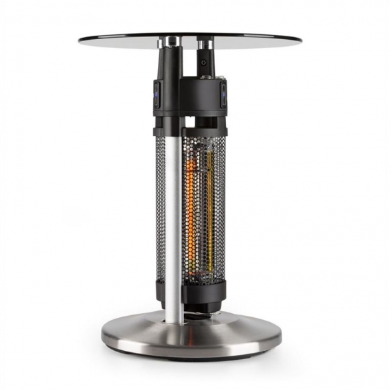 Blumfeldt Primal Heat 65 beheizter Bistrotisch ,  Heiztisch ,  Tisch-Heizgerät ,  Karbon-Infrarot-Heizelement mit 1200 W Heizlei