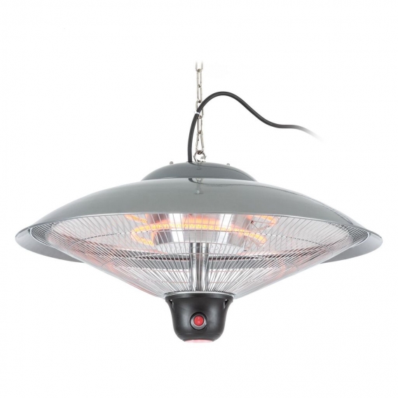 blumfeldt Heizsporn Deckenheizstrahler , Infrarotstrahler ,  Hängelampe , 60,5 cm (Ø) , Halogen , IR ComfortHeat , LED-Beleuchtu