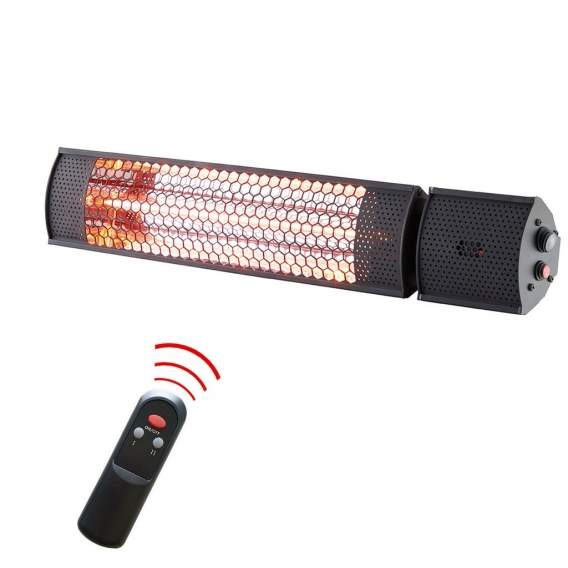 Starlyf® Radiant Heater – Wetterfeste Halogen-Infrarot-Heizung mit Direktwärme-Technologie,  Reflektorheizsystem mit Halogenlamp