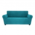 Stretch Sofa Schonbezug Elasthan Anti-Rutsch Soft Couch Sofabezug 2-Sitzer Waschbar fuer Wohnzimmer Kinder Haustiere £šLake Blue