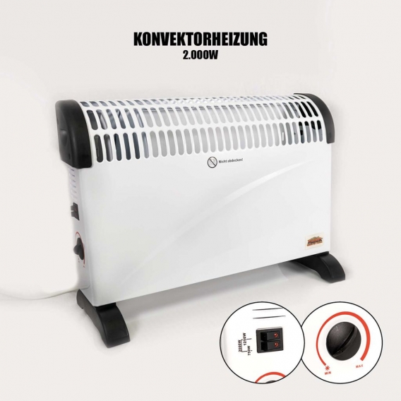 Elektroheizung Konvektor 2000 Watt