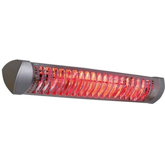 Halogen Infrarot Heizstrahler Sharklite mit Wandhalter IP55, [Heizstrahler]:1800 Watt