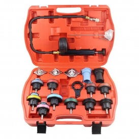 More about 18x Radiator Pressure Tester Tool Kit Cooling System Tester Kit Passend für die meisten Autos