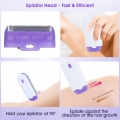 Laser Epilator Schmerzloser Haarentferner Bikini Trimmer USB Shaver Sofortiges Enthaarungswerkzeug fuer Gesichtsarme Beine Schoe