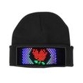 LED BT Vollfarb-Licht-emittierende Strickmuetze DIY mit Display-Werbemuetze fuer Weihnachtsfeier Cosplay