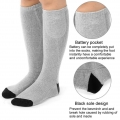 AcserGery Beheizbare Socken, Unisex, elektrische Thermosocken, batteriebetriebene Wintersocken, ideal zum Skifahren, Wandern, An