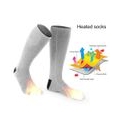 AcserGery Beheizbare Socken, Unisex, elektrische Thermosocken, batteriebetriebene Wintersocken, ideal zum Skifahren, Wandern, An