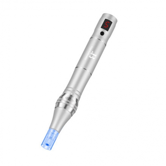 Aufgewerteter elektrischer Derma pen mit LCD-Bildschirm Kabelloser Auto Mikro-Nadelrolle Aufladbares Therapiegerät Anti-Aging Ha