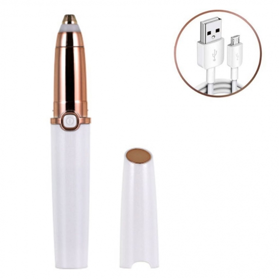 Augenbrauen Rasier,  Augenbrauen Trimmer Augenbrauen epilierer Flawless Brows, Safe Eyebrow Trimmer mit LED-Licht für Lady