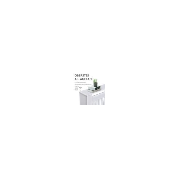 HOMCOM Heizkörperverkleidung Heizkörperabdeckung Heizungsverkleidung Heizkörper Radiator Cover Abdeckung  (Modell1/112x19x81 cm)