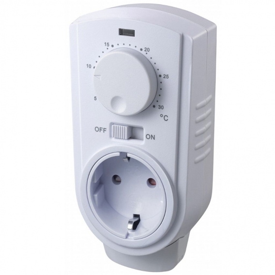 ChiliTec Steckdosen-Thermostat ST-35 ana max. 3500W, 5-30°C, AUS/AUTO, 230V