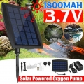 Solar-Pumpe Aquarium Sauerstoffpumpe Teichbelüfter Luftpumpe Garten Oxygenator