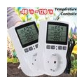 2X LCD Digitale Intelligenter Temperaturregler EU Steckdose Thermostat Zeitschaltuhr Timer Schalter 230V 3680W -40 ℃  120 ℃