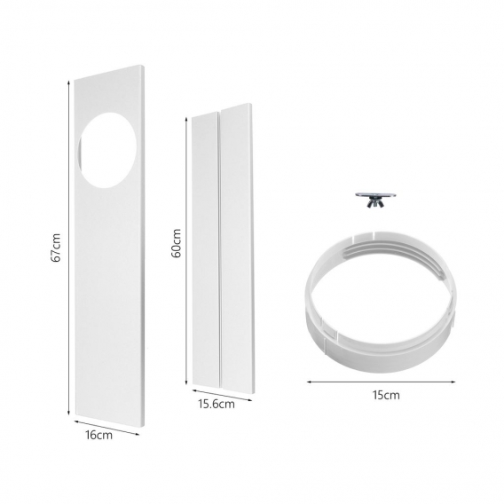 120cm Abluftschlauch Fensterabdichtung für Mobile Klimagerät Klimaanlage