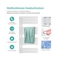 EMKE Handtuchtrockner Badheizkörper Paneelheizkörper Seitenanschluss Wandmontage Warmwasser 1041 x 400 mm Weiß