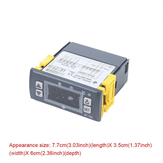 220V Digitaler Temperaturregler Universal Kühlschrank Anzeigen LCD Display -45～+45℃ FridgeTemperature Controller