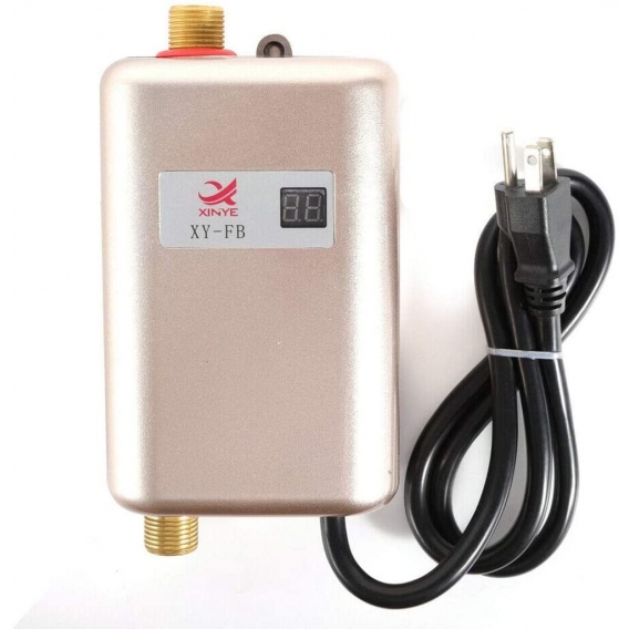 3400W  Mini Durchlauferhitzer  Klein  Elektronisch Tankless Water Heater 220V ( Gold )