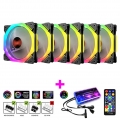 12CM RGB-Lüfter 5V Musikrhythmus A-RGB-Chassis Silent Cooling Fan Musiksteuerung Wasserkühler