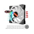 12CM RGB-Lüfter 5V Musikrhythmus A-RGB-Chassis Silent Cooling Fan Musiksteuerung Wasserkühler