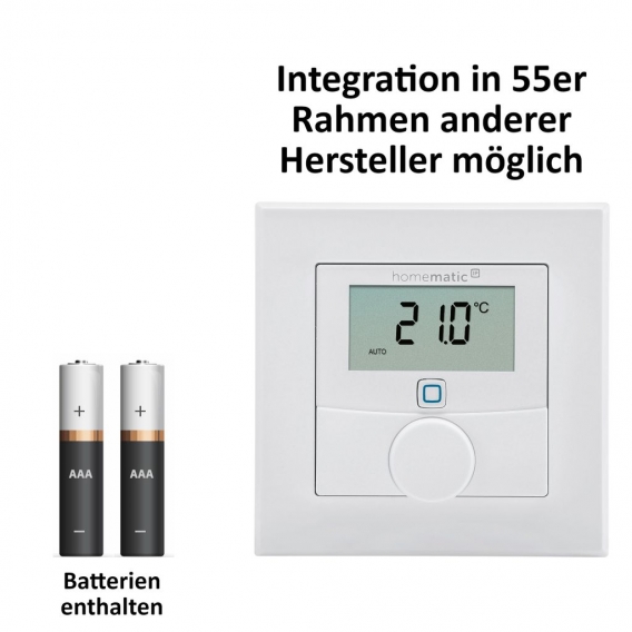 Homematic IP FUNK Fußbodenheizungssteuerung zur Einzelraumregelung in 4 Räumen. Inhalt: Access Point, 4 Funk Wandthermostate und