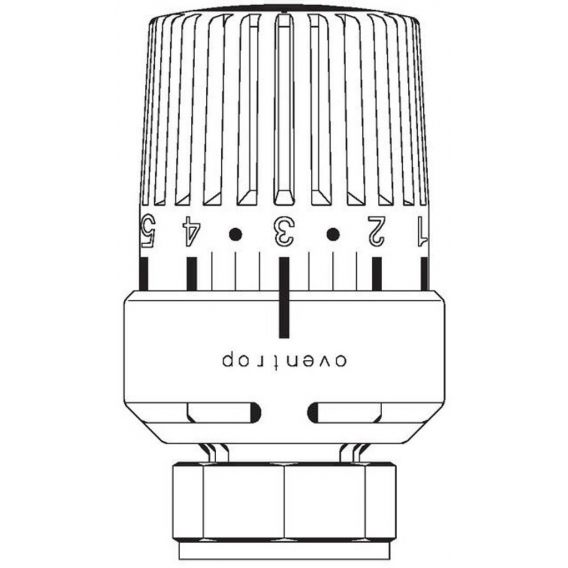 Oventrop Thermostat Uni LR 7-28 °C, mit Flüssig-Fühler weiß