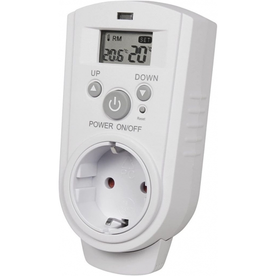 Steckdosen-Thermostat McPower "TCU-530", 5-30 °C, max. 3.680W, 230V, Display