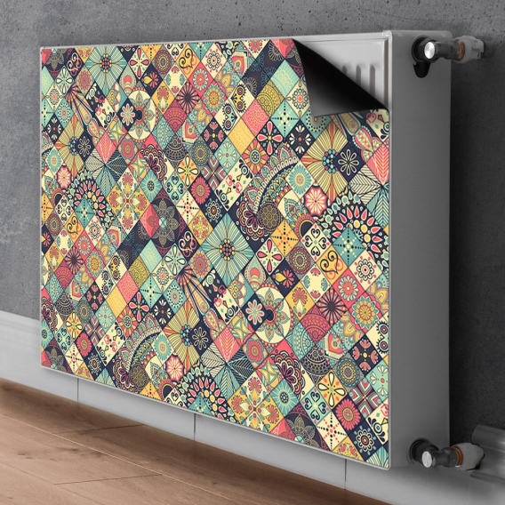 Magnet Heizkörper Heizkörper-Abdeckung Heizkörperabdeckung 100x60 cm  - Ethnische, Mosaik