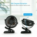 Miixia USB Mini Tischventilator Schreibtisch Tisch Lüfter Fan 18cm Ventilator Schwarz