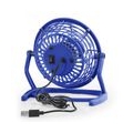 TROTEC TVE 1B Mini USB Ventilator / Fan / Lüfter in Atlantic Blue, geräuscharm mit An/Aus-Schalter, 360° Neigungswinkel, ideal f