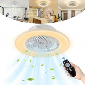 More about UISEBRT LED Deckenventilator Mit Beleuchtung Deckenventilator mit Fernbedienung Lüfterlicht Deckenleuchte Dimmbar Modern Lüfter 